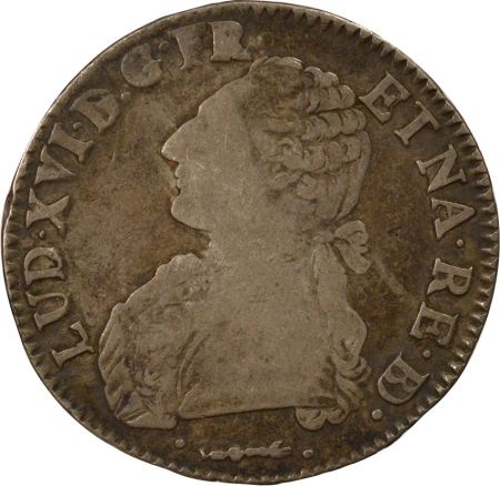 France Louis XVI - Écu Argent de Béarn aux Rameaux d\'Olivier - 1779 Pau