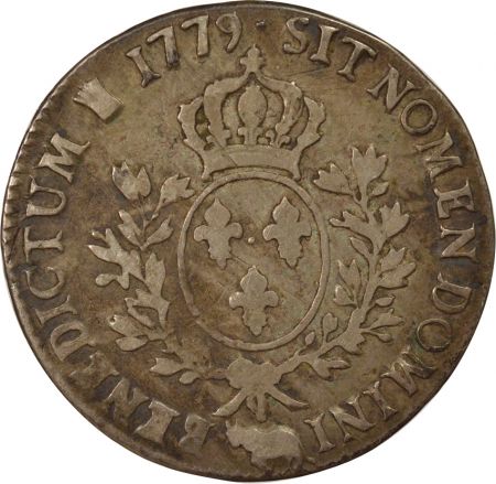 France Louis XVI - Écu Argent de Béarn aux Rameaux d\'Olivier - 1779 Pau