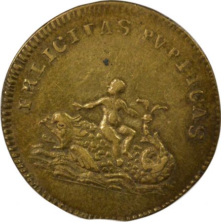 France Louis XVI - Jeton de Compte Laiton, Dauphin Louis XVII - Nuremberg