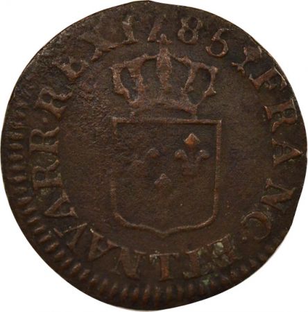 France Louis XVI - Liard, à l\'Ecu - 1785 T Nantes