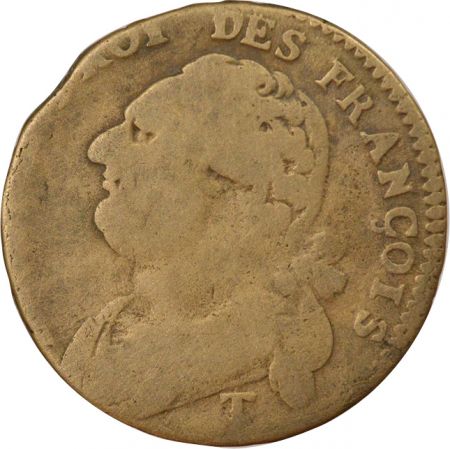 France Louis XVI, Constitution - 12 Deniers au Faisceau - 1793 T Nantes