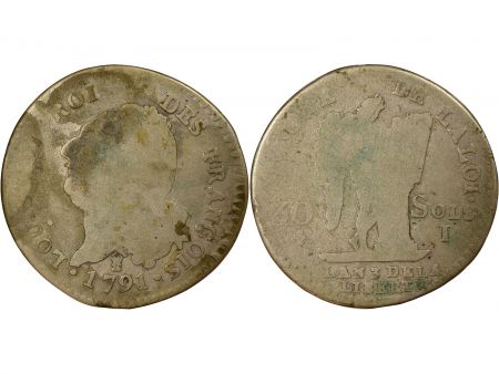 France Louis XVI, Constitution - 30 Sols au Génie - 1791 I Limoges