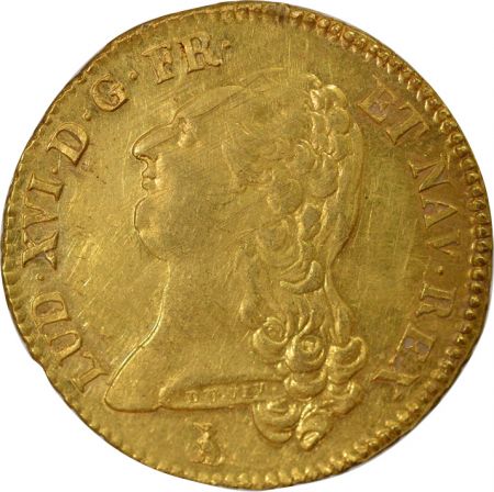 France Louis XVI -Double  Louis d\'Or, Tête nue - 1786 T Nantes