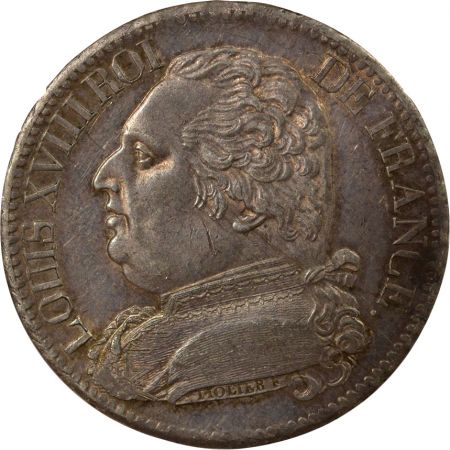 France Louis XVIII - 5 Francs Argent, au Buste Habillé - 1815 A Paris