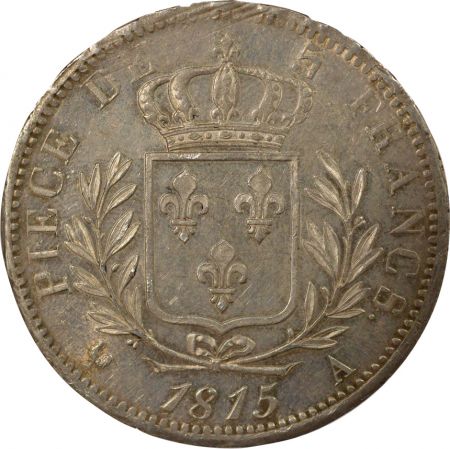 France Louis XVIII - 5 Francs Argent, au Buste Habillé - 1815 A Paris