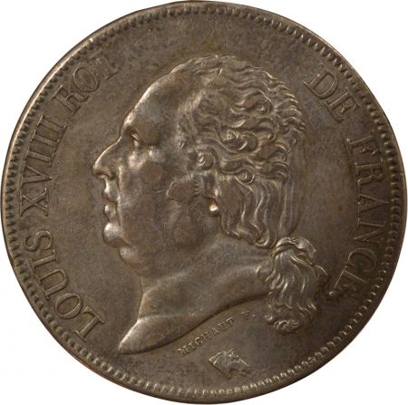 France Louis XVIII - 5 Francs Argent, tête nue - 1823 A Paris