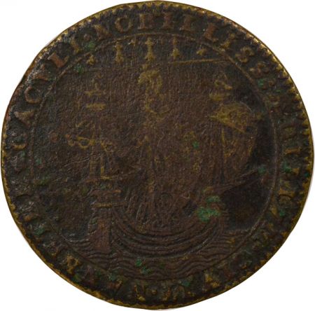 France Maire de Nantes, Charles de Harouys - Jeton Laiton -1598