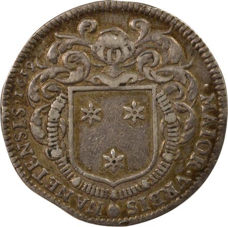 France Maire de Nantes, Jacques Husteau - Jeton Argent - 1659