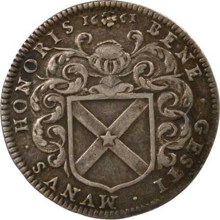 France Maire de Nantes, Jean Poulain - Jeton Argent - 1661