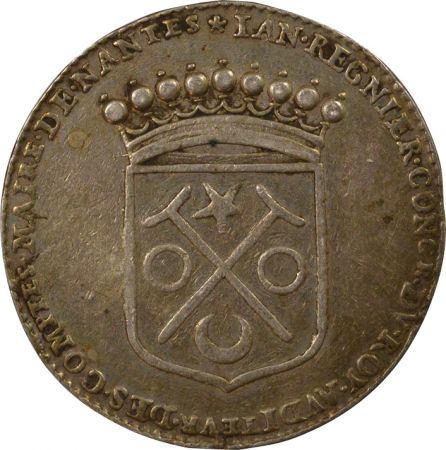 France Maire de Nantes, Jean Régnier - Jeton Argent - 1674