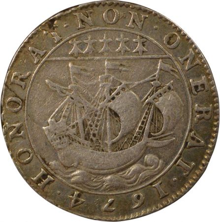 France Maire de Nantes, Jean Régnier - Jeton Argent - 1674