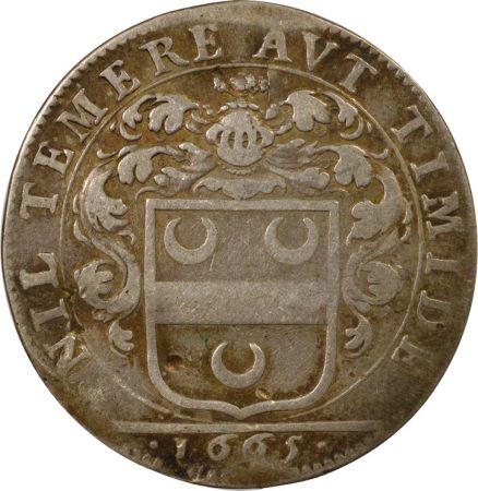 France Maire de Nantes, Mathurin Giraud - Jeton Argent - 1665, Contremarques