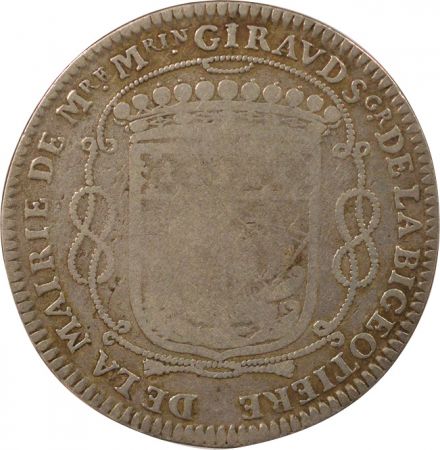 France Maire de Nantes, Mathurin Giraud - Jeton Argent - 1665