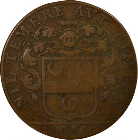 France Maire de Nantes, Mathurin Giraud - Jeton Cuivre - 1665