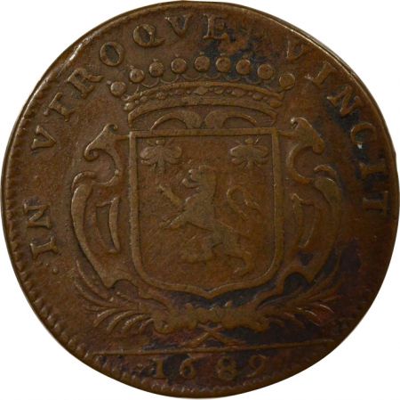 France Maire de Nantes, Paul Cassard - Jeton Cuivre - 1689