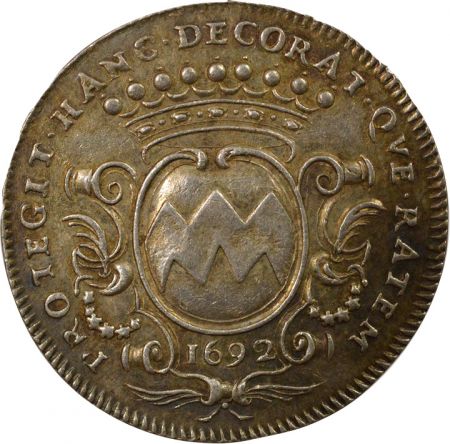 France Maire de Nantes, Pierre Noblet - Jeton Argent - 1692