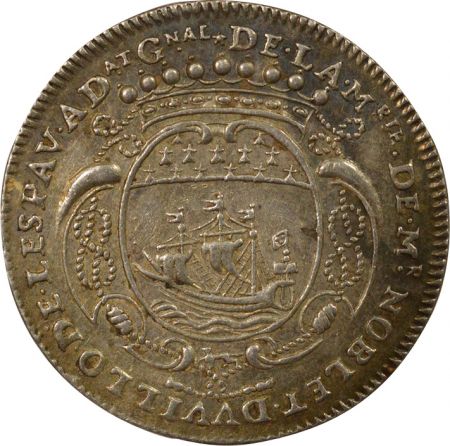 France Maire de Nantes, Pierre Noblet - Jeton Argent - 1692