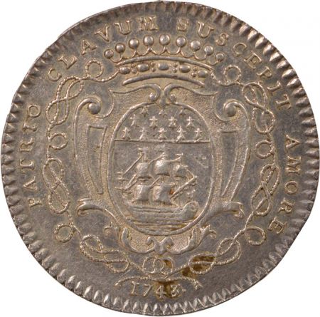 France Maire de Nantes, René Darquistade - Jeton Argent - 1743/0