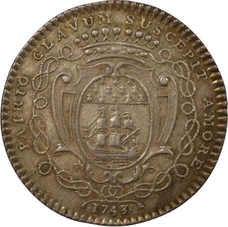 France Maire de Nantes, René Darquistade - Jeton Argent, 2nd Mandat - 1743