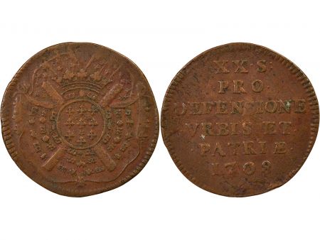 France Maréchal de Boufflers - 20 Sols, Siège de Lille - 1708