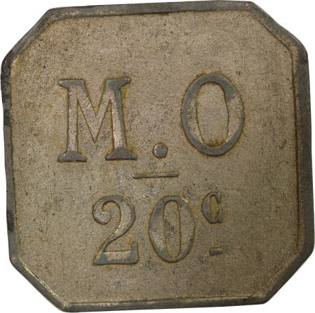 France Messageries de l\'Ouest - 10 Centimes Zinc Nickelé - Nantes