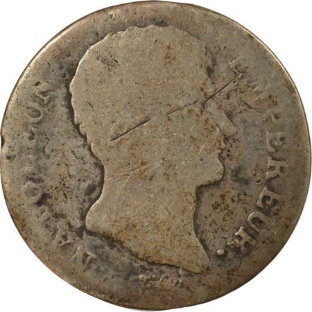 France Napoléon I - 1 Franc Argent, République, Calendrier Grégorien - 1807 W Lille