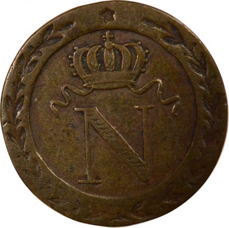 France Napoléon I - 10 Centimes contrefait - 1808 BB Strasbourg