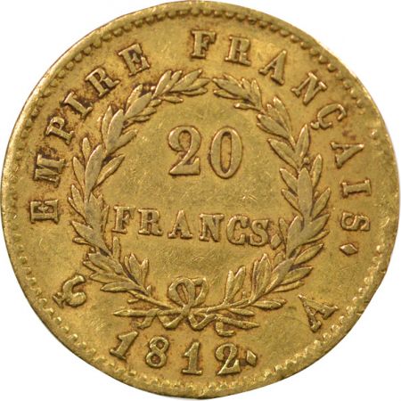 France Napoléon I - 20 Francs Or, Empire - 1812 A Paris