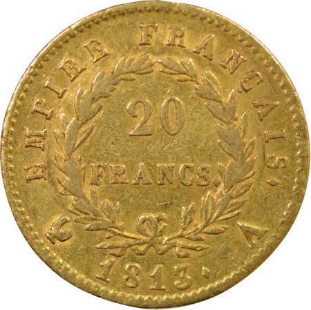 France Napoléon I - 20 Francs Or, Empire - 1813 A Paris