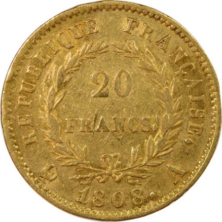 France Napoléon I - 20 Francs Or, République - 1808 A Paris