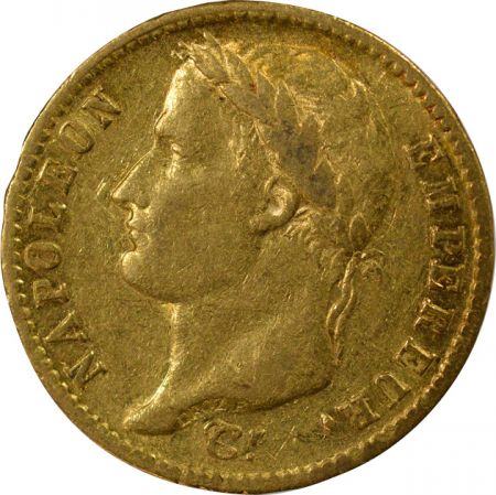 France Napoléon I - 20 Francs Or, Tête laurée, Empire - 1810 A Paris