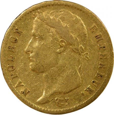 France Napoléon I - 20 Francs Or, Tête laurée, Empire - 1810 A Paris