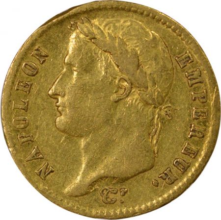 France Napoléon I - 20 Francs Or, Tête laurée, Empire - 1810 K Bordeaux