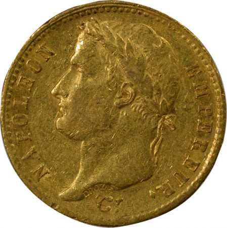 France Napoléon I - 20 Francs Or, Tête laurée, Empire - 1811 W Lille