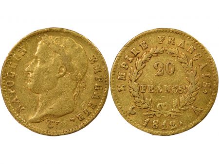 France Napoléon I - 20 Francs Or, Tête laurée, Empire - 1812 A Paris