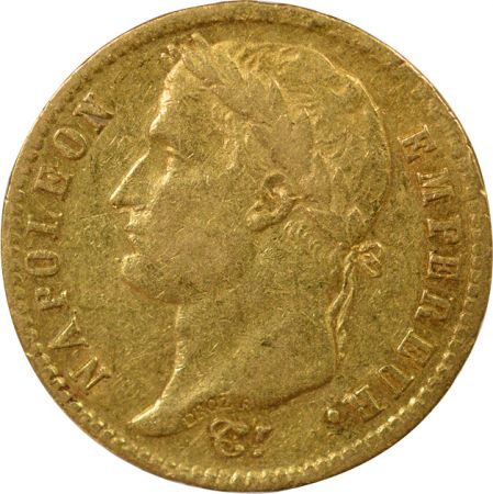 France Napoléon I - 20 Francs Or, Tête laurée, Empire - 1812 W Lille