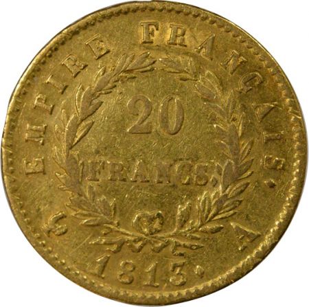 France Napoléon I - 20 Francs Or, Tête laurée, Empire - 1813 A Paris