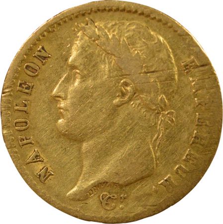 France Napoléon I - 20 Francs Or, Tête laurée, République - 1808 A Paris