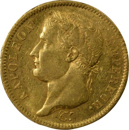 France Napoléon I - 40 Francs Or, Tête Laurée, Empire - 1811 A Paris