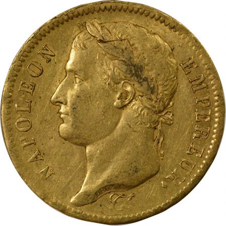 France Napoléon I - 40 Francs Or, Tête Laurée, Empire - 1811 A Paris