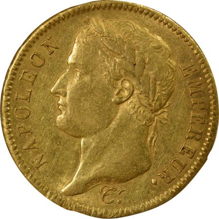 France Napoléon I - 40 Francs Or, Tête Laurée, Empire - 1812 A Paris