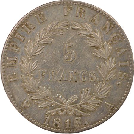 France Napoléon I - 5 Francs Argent, 100 Jours - 1815 A Paris