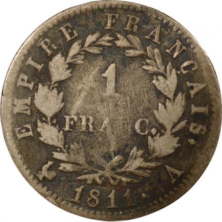 France Napoléon I - Franc Argent, Empire - 1811 A Paris