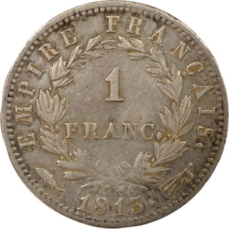 France Napoléon I - Franc Argent, Empire - 1813 Utrecht