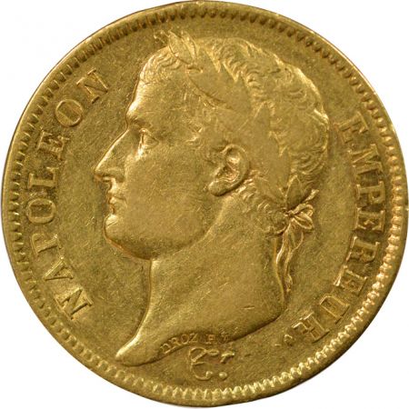 France Napoléon Ier - 40 Francs Or, Tête laurée, République - 1808 A Paris