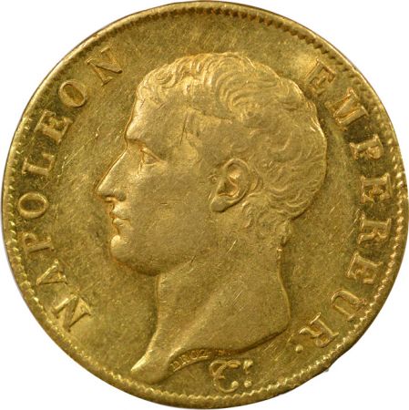 France Napoléon Ier - 40 Francs Or, Tête nue - 1806 A Paris