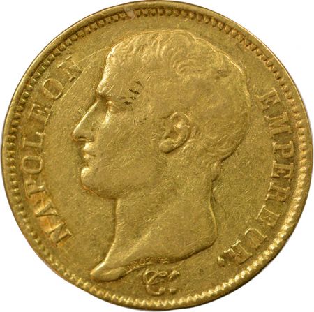 France Napoléon Ier - 40 Francs Or, Tête nue, au Balancier - 1807 A Paris