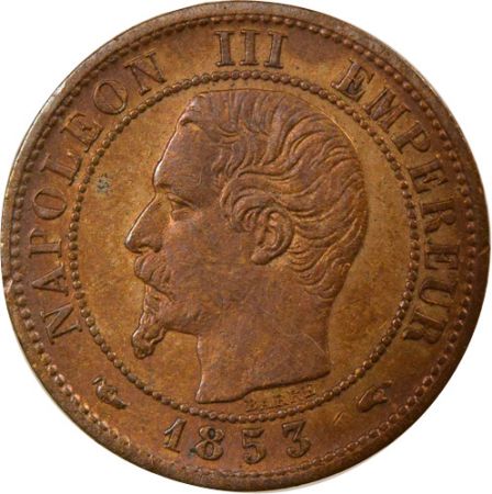 France Napoléon III - 1 Centime, Tête nue - 1853 A Paris