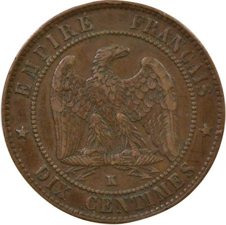 France Napoléon III - 10 Centimes 1856 K Bordeaux