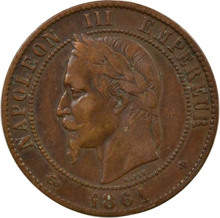 France Napoléon III - 10 Centimes 1861 BB Strasbourg